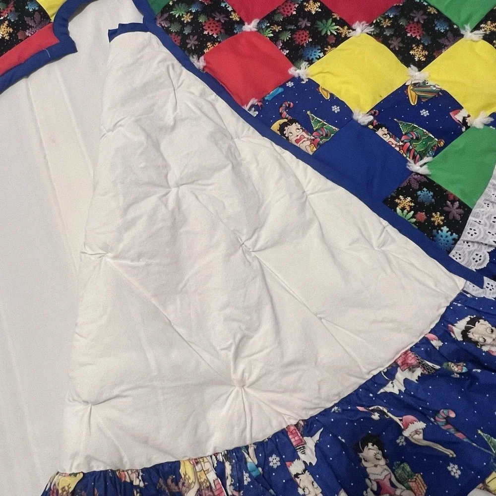 Betty Boop Tree Skirt Quilted Handmade 57
